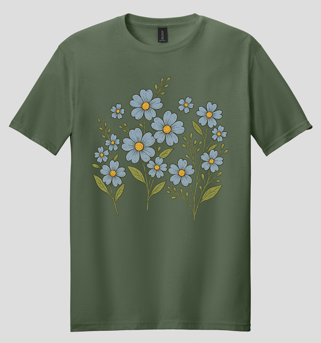 Blue Beauties Wildflower T-shirt