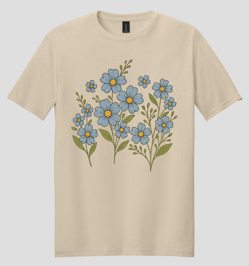 Blue Beauties Wildflower T-shirt