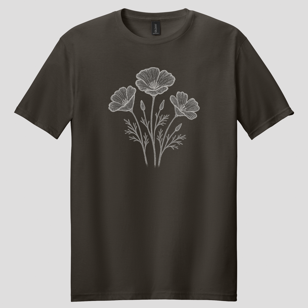 Poppies Sketch T-Shirt
