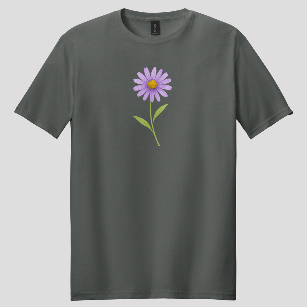 Purple Aster Wildflower T-shirt