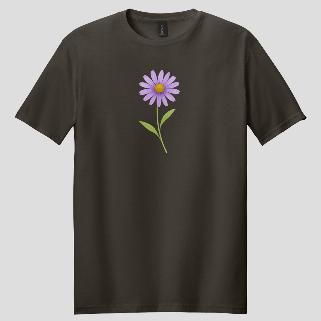 Purple Aster Wildflower T-shirt