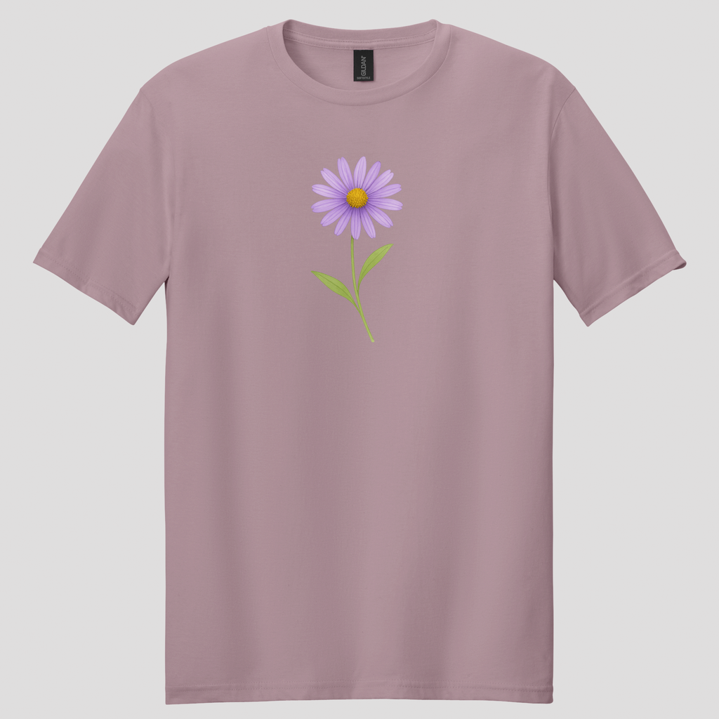 Purple Aster Wildflower T-shirt