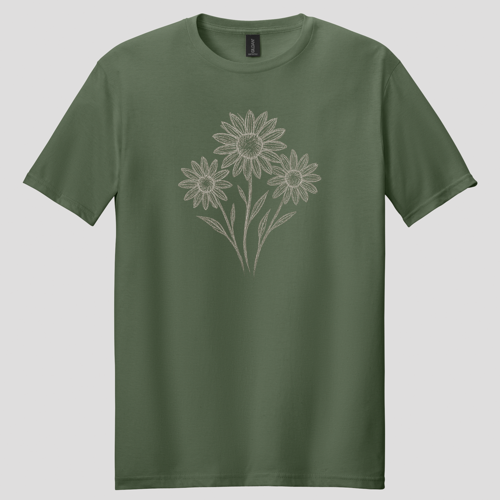Sunflower Sketch T-Shirt