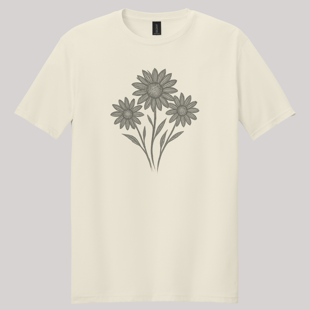 Sunflower Sketch T-Shirt