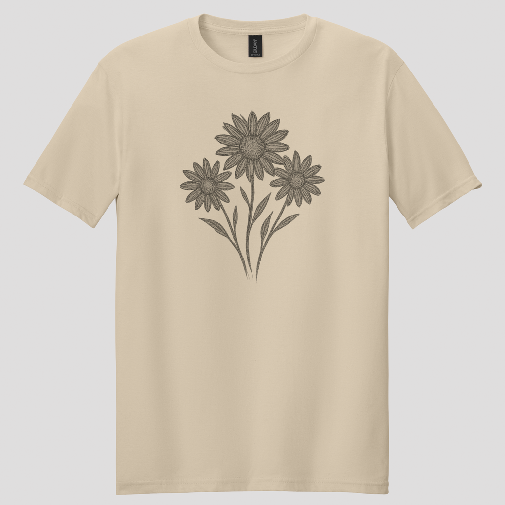 Sunflower Sketch T-Shirt