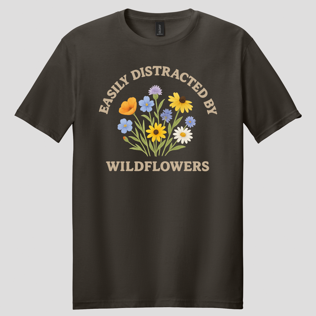 Easily Distracted By Wildflowers T-shirt