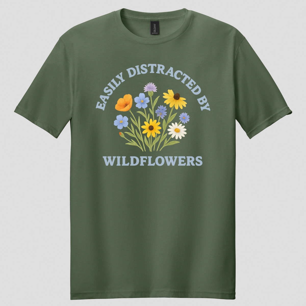 Easily Distracted By Wildflowers T-shirt