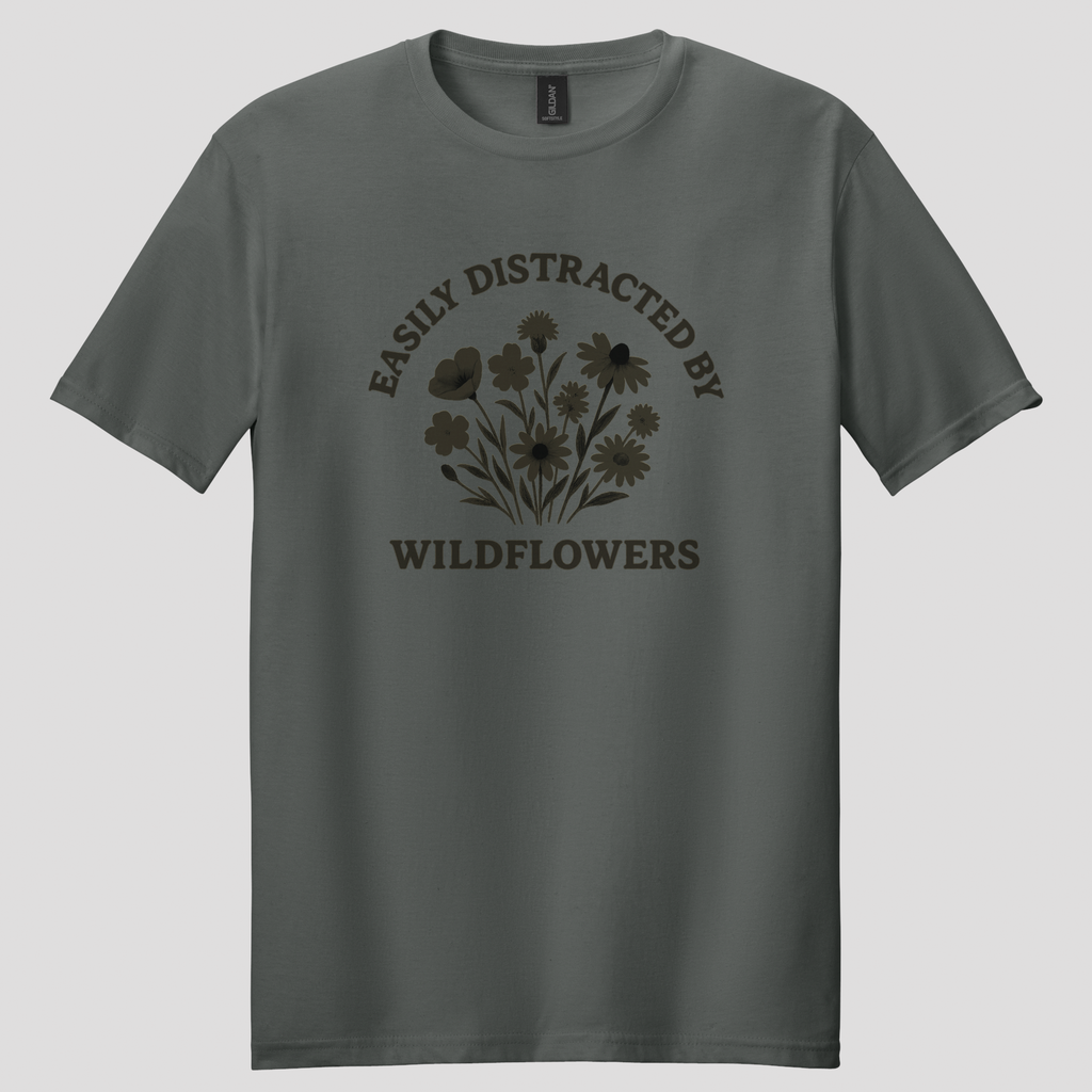Easily Distracted By Wildflowers T-shirt