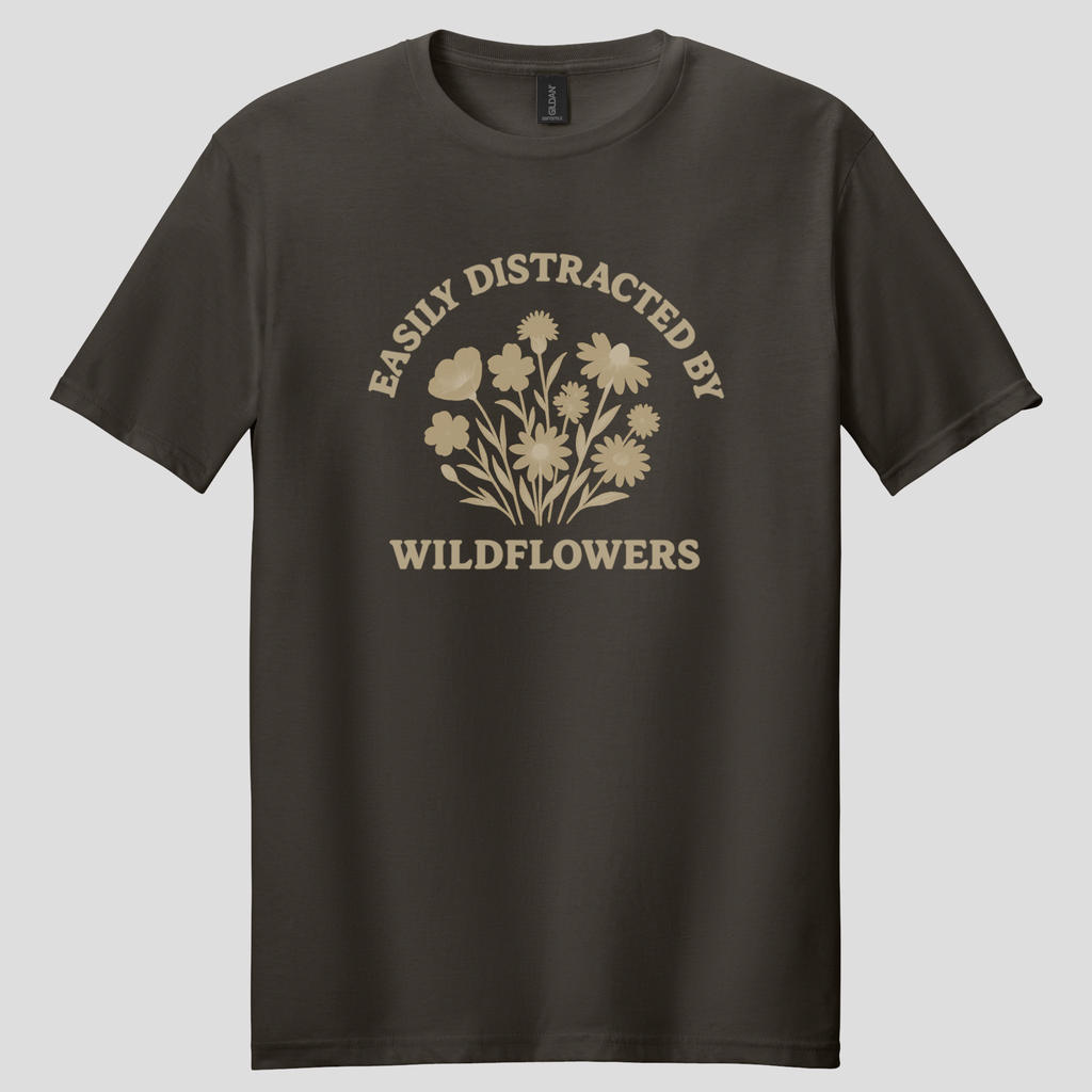 Easily Distracted By Wildflowers T-shirt