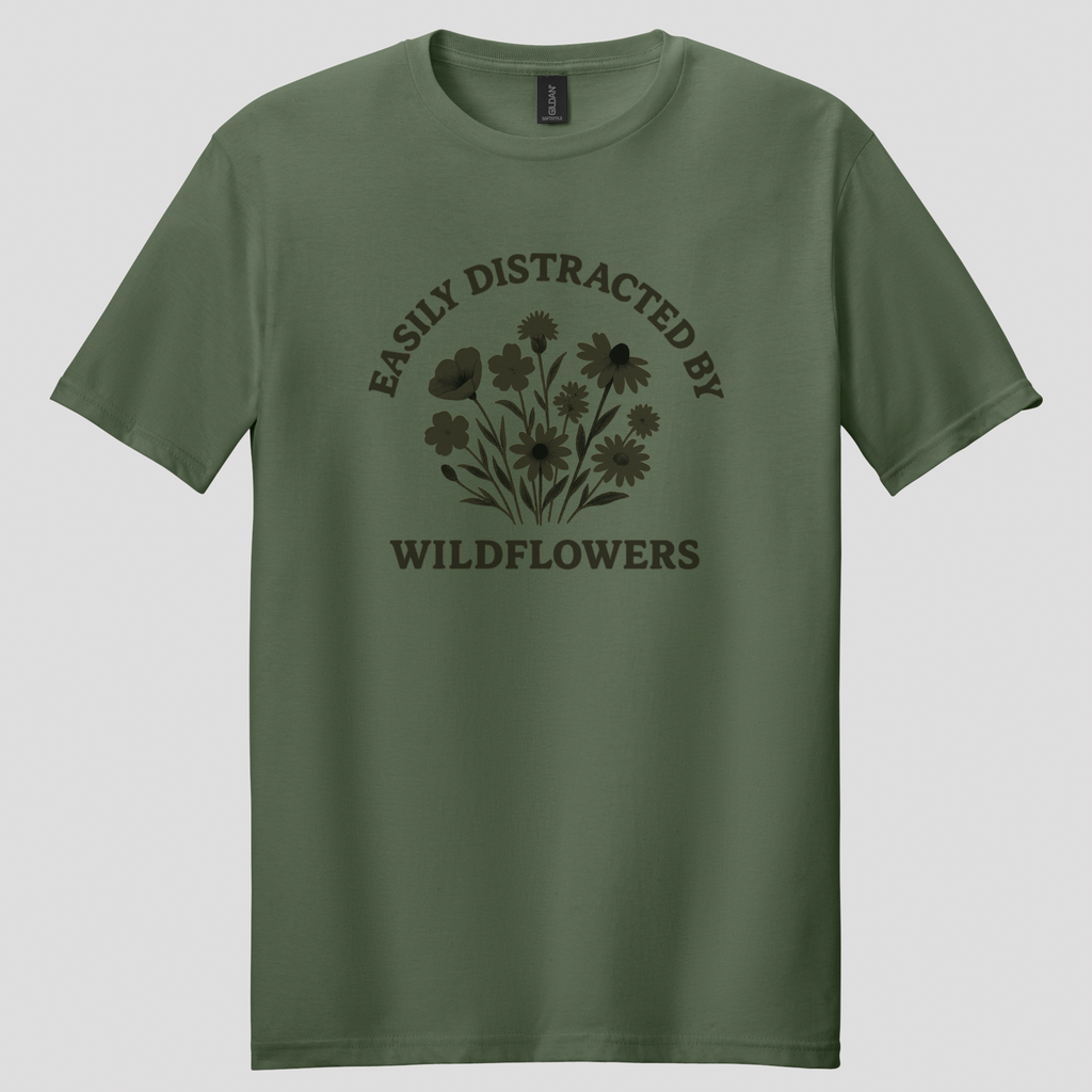 Easily Distracted By Wildflowers T-shirt