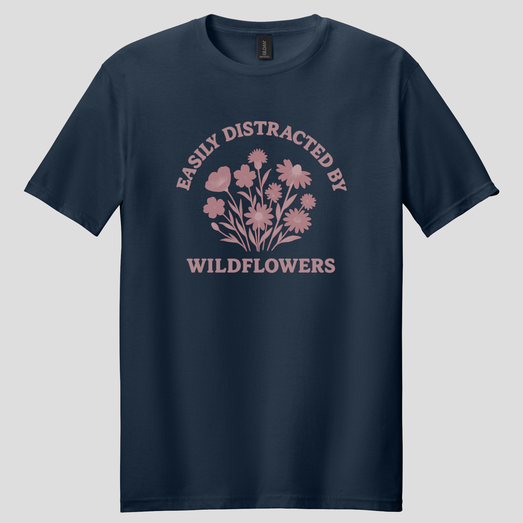 Easily Distracted By Wildflowers T-shirt