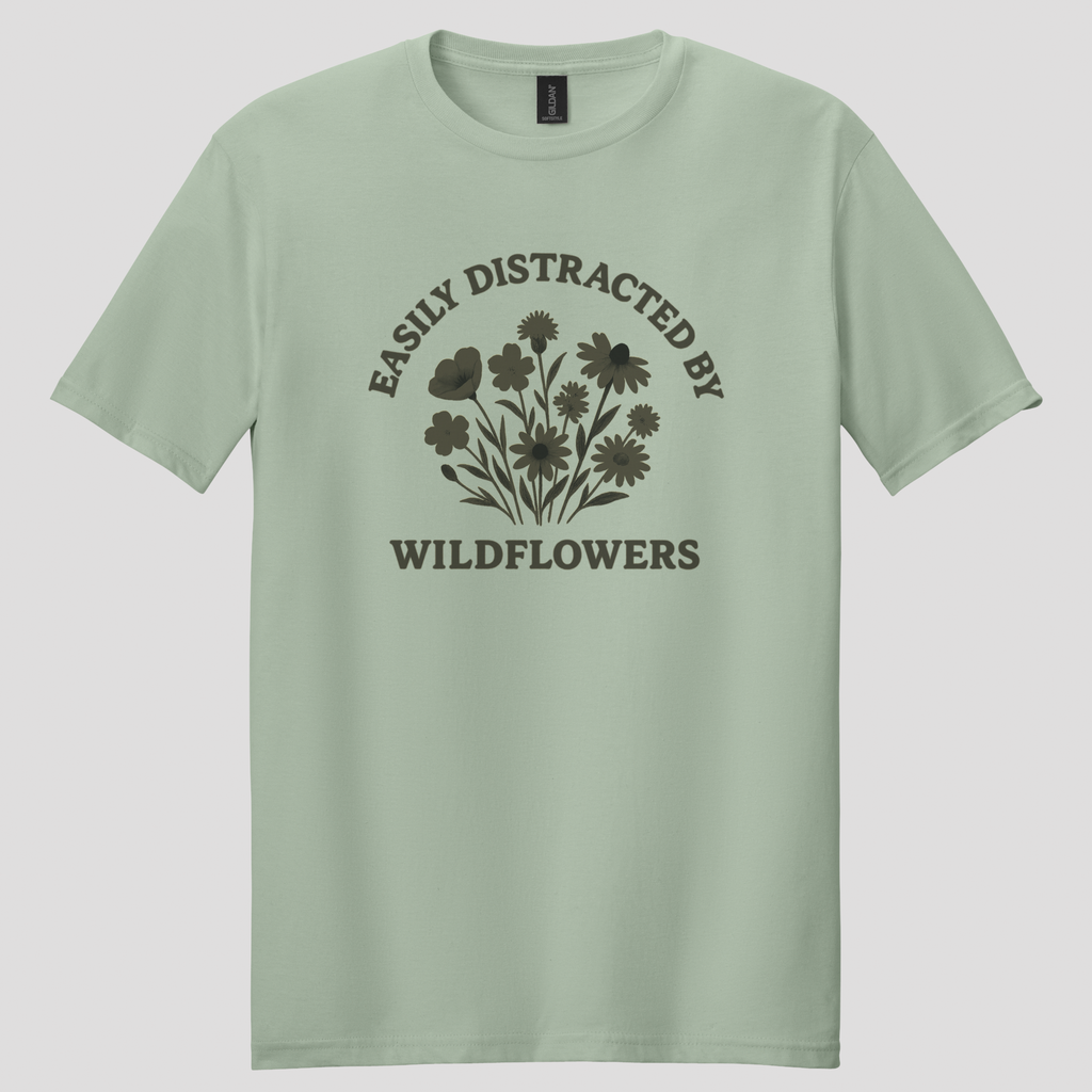 Easily Distracted By Wildflowers T-shirt