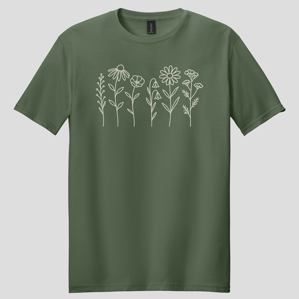 Wildflower Doodles T-shirt