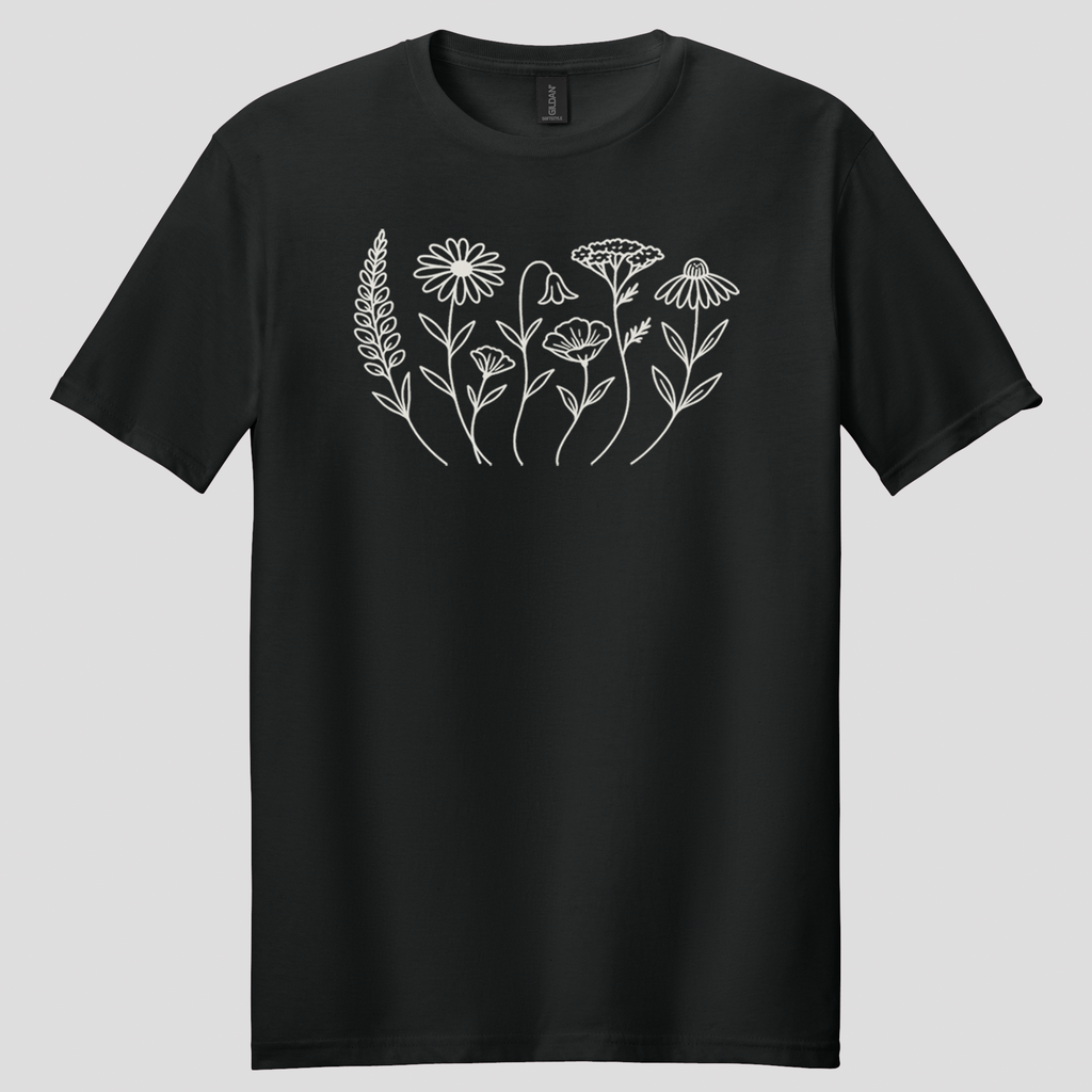 Wildflower Doodles T-shirt