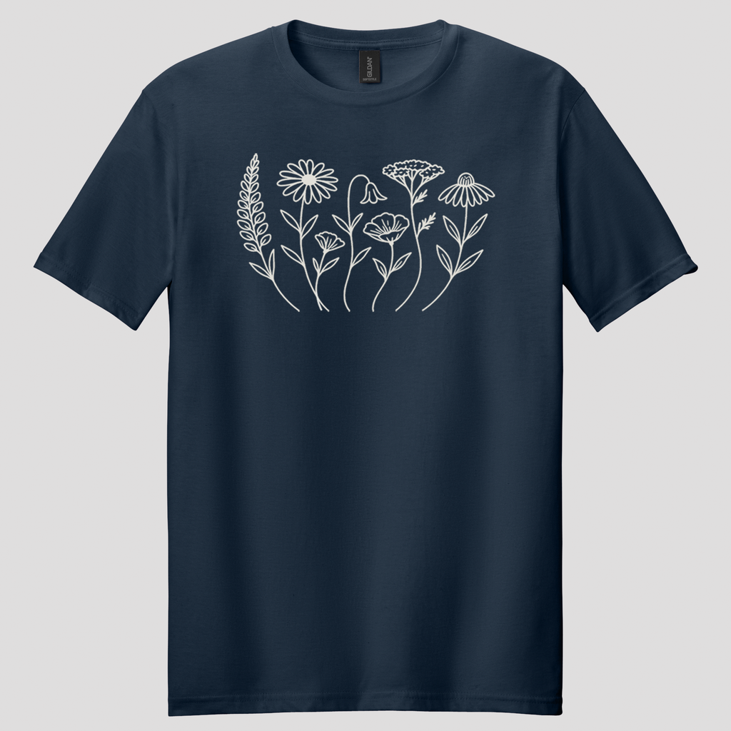 Wildflower Doodles T-shirt
