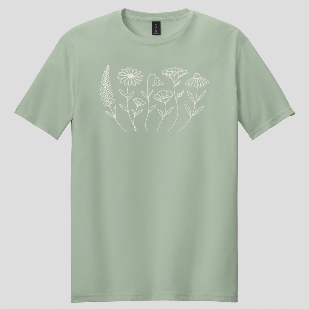 Wildflower Doodles T-shirt
